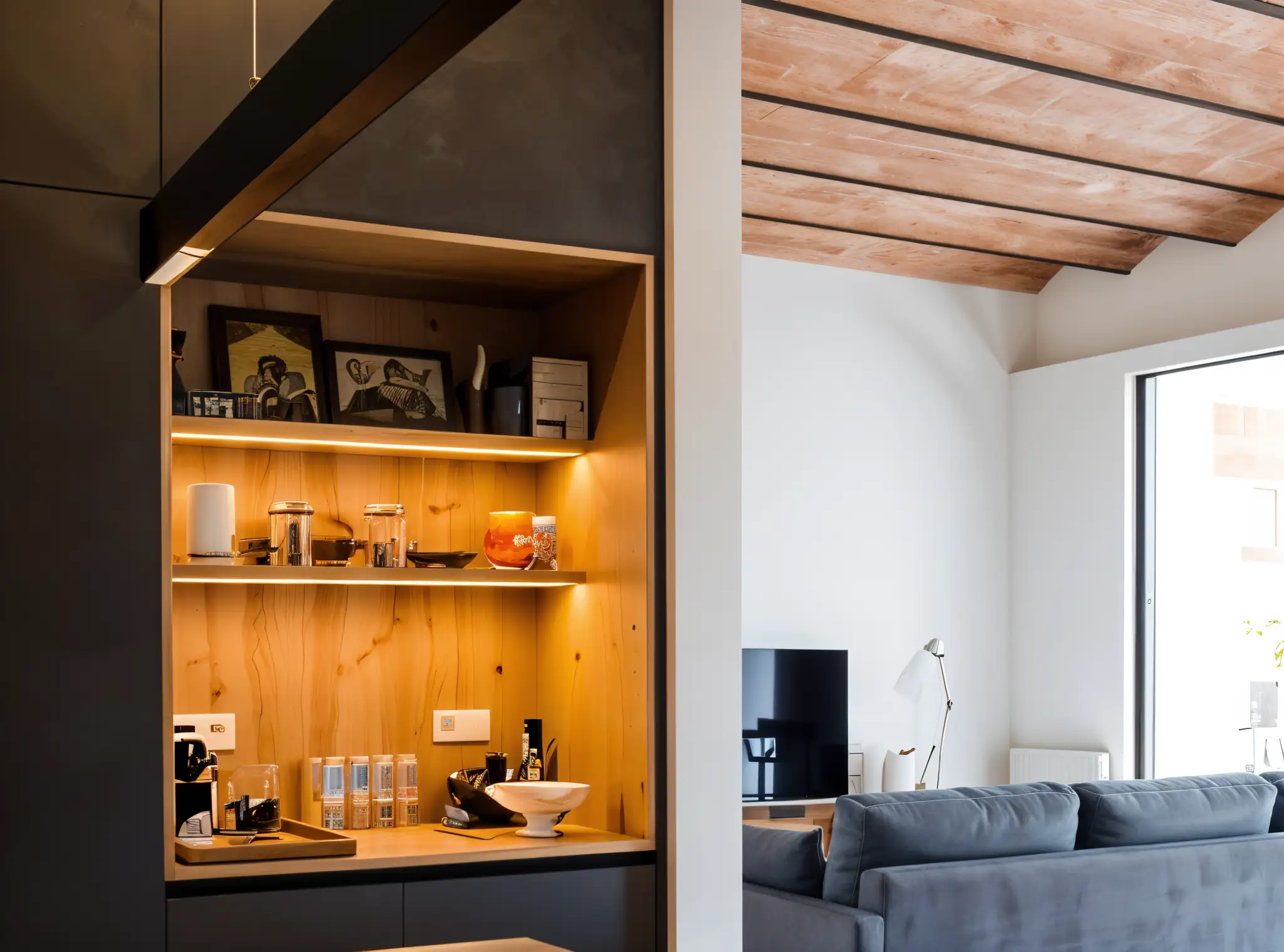 Modulos armario cocina moderna abierta